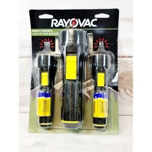 Rayovac Camping LED Bulb Flashlights 100 & 65 Lumens AA Size Battery NEW